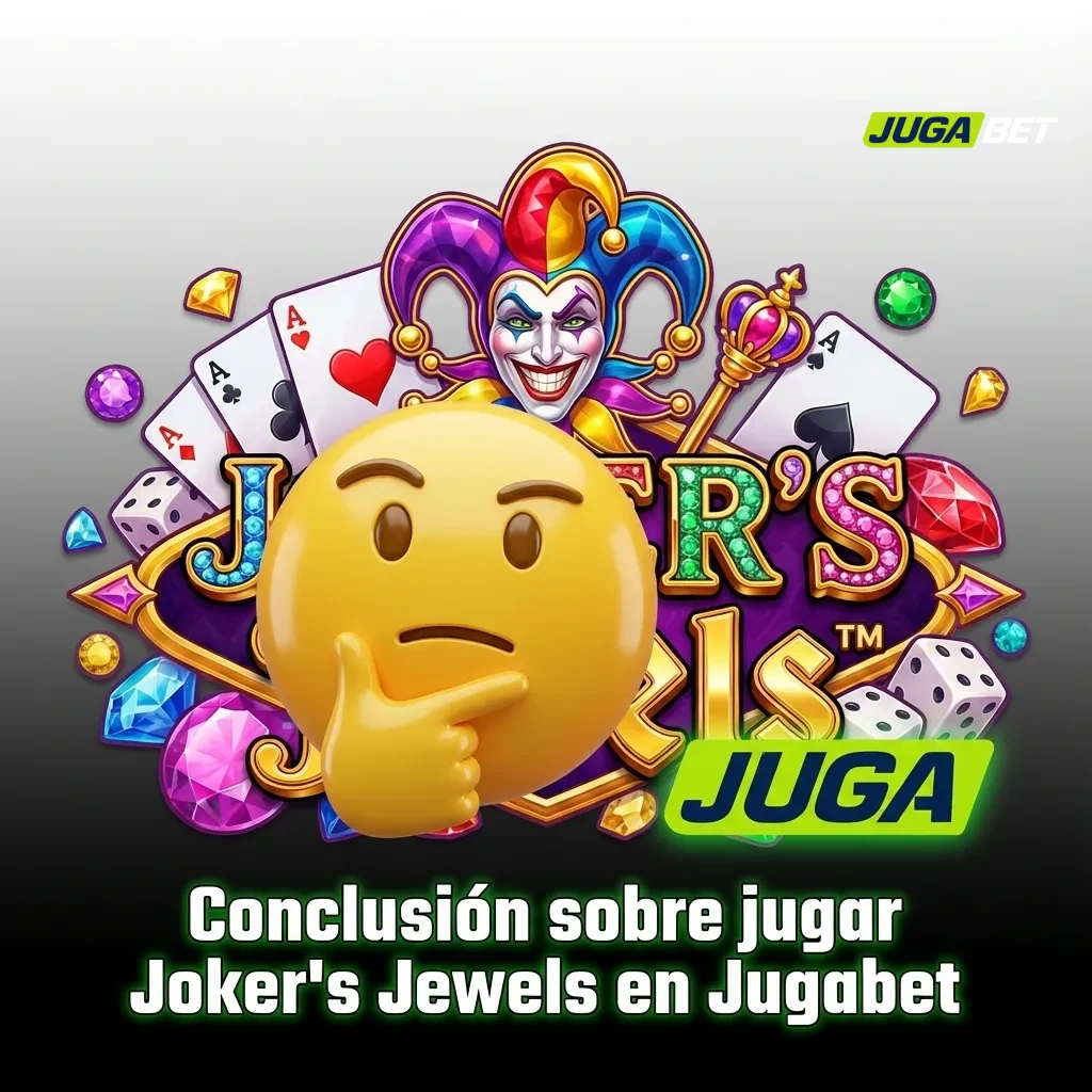 Slot Joker's Jewels en Jugabet con carretes cl&aacute;sicos, joyas brillantes y joker, destacando demo, dinero real y bono de bienvenida