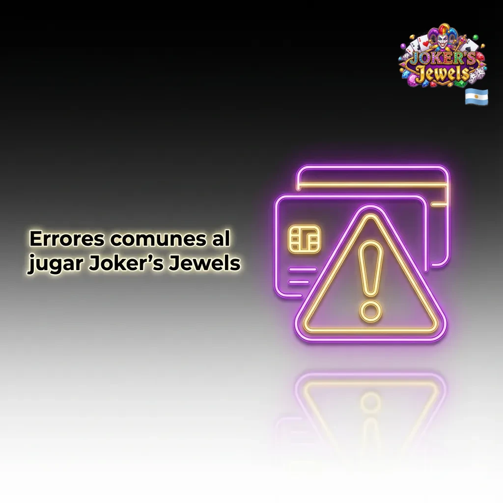 Ilustraci&oacute;n de Joker's Jewels con lista de errores comunes y consejos para jugar responsablemente