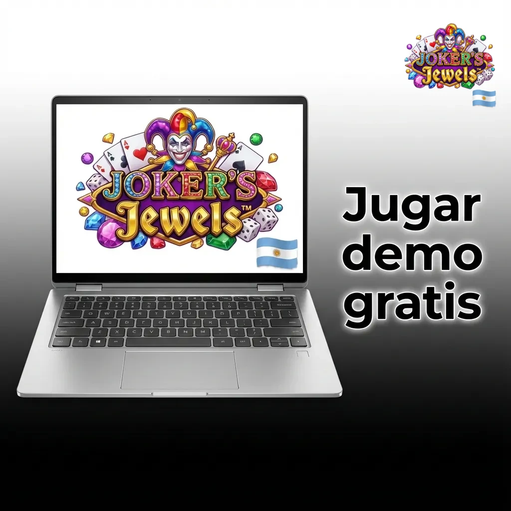 Pantalla de la demo gratis de la slot Joker&rsquo;s Jewels con rodillos, s&iacute;mbolos brillantes y bot&oacute;n de girar