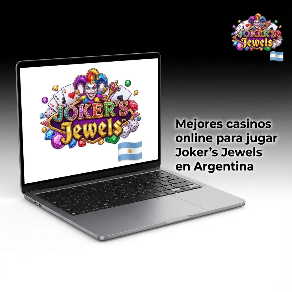 Captura de p&aacute;gina con tabla comparativa de casinos argentinos para jugar Joker&rsquo;s Jewels online y sus m&eacute;todos de pago.