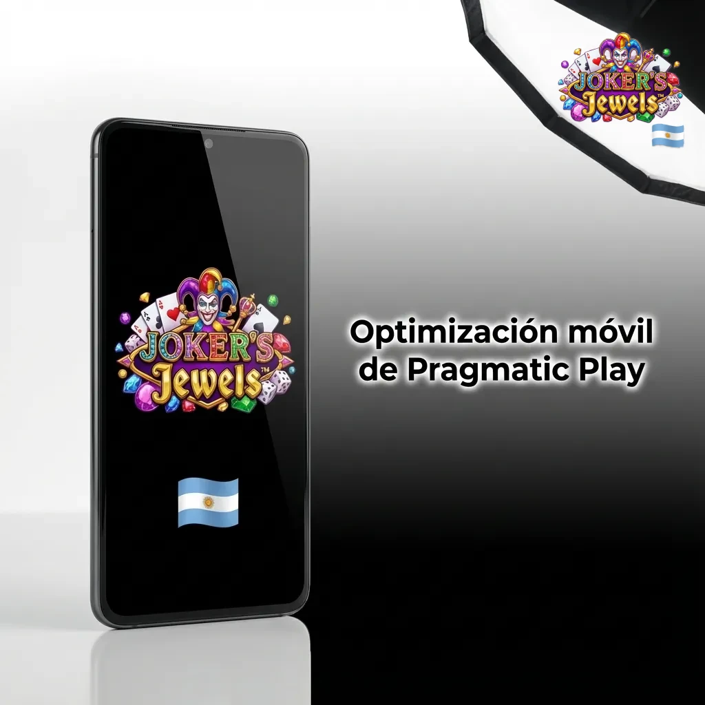 Tel&eacute;fono m&oacute;vil con la tragamonedas Joker&rsquo;s Jewels de Pragmatic Play abierta, mostrando interfaz optimizada para jugar en vertical