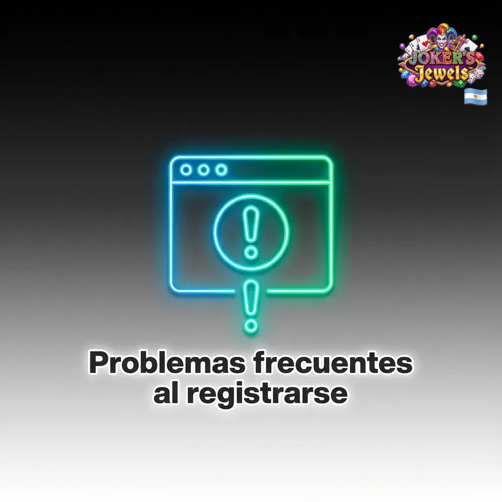 Ilustraci&oacute;n de jugador frustrado ante errores de registro en casino online y lista de soluciones en pantalla
