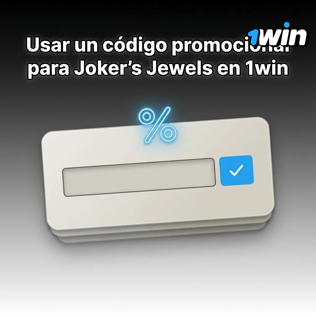 Pantalla de registro en 1win mostrando el campo para ingresar el c&oacute;digo promocional JOKERARG para Joker's Jewels