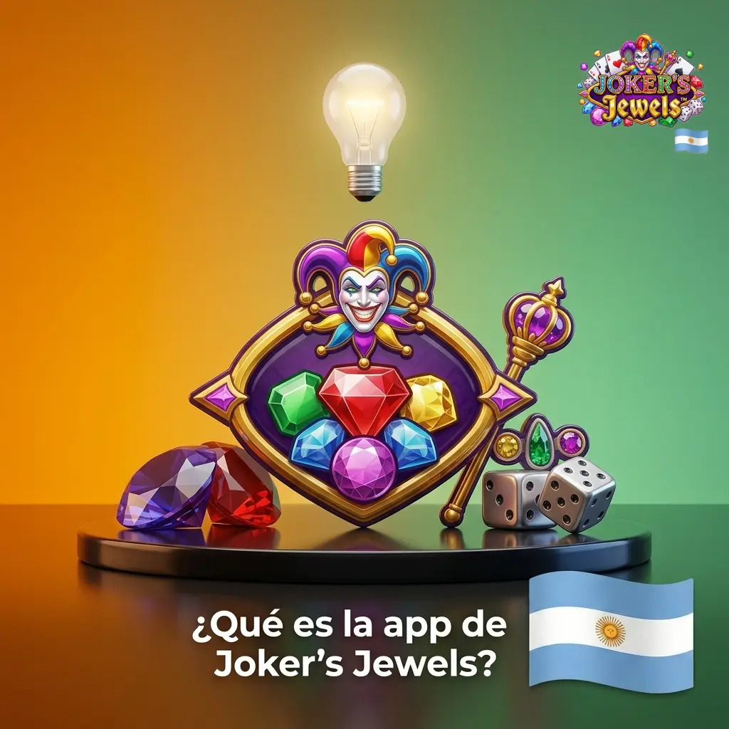 App de casino con Joker's Jewels en pantalla completa para Android e iOS, con acceso en pesos argentinos desde Argentina.
